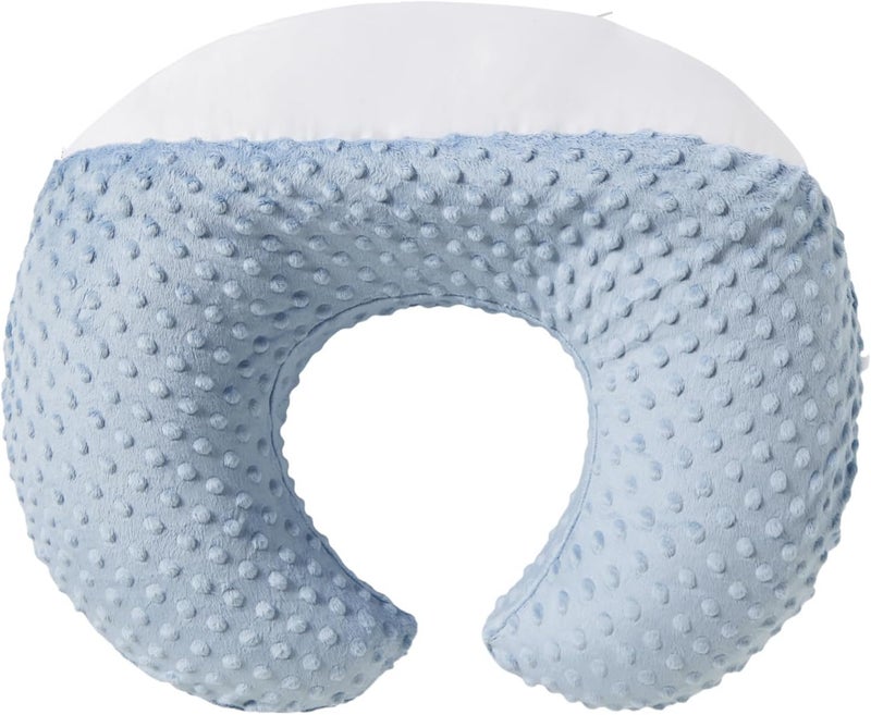 DONOMILO Dots Nursing Pillow Cover, Case Plush Breathable Breastfeeding Pillow Slipcover Fits Nursing Pillow, Super Soft Snug Positioners for Baby Boy Baby Girl (Cloud Blue) - Image 5